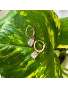 Tektaş Detaylı Halka Küpe