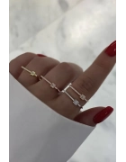 Tektaş Detaylıı Yüzük