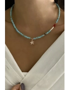 Turkuaz Deniz Yıldızı Kolye