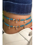 Turkuaz Taşlı Halhal