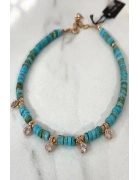 Turkuaz Taşlı Halhal