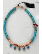 Turkuaz Taşlı Halhal