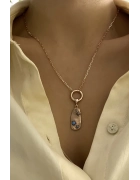 Turkuaz Taşlı Kolye