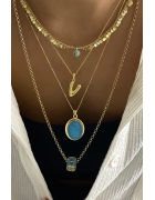 Turkuaz Vintage Kolye