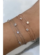 Üç Sıralı Taşlı Bileklik