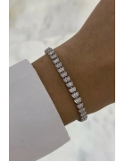 Üç Trapez Taşlı Suyolu Bileklik