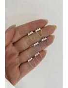 Üçtaş Zincir Küpe