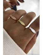 Üstü Mat Balık Detaylı Yüzük