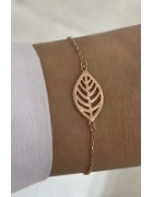 Yaprak Detaylı Bileklik