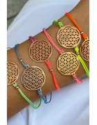 Yaşam Çiçeği Makrome Bileklik