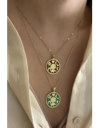 Yaşam Çiçekli Şans Kolye