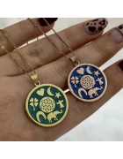 Yaşam Çiçekli Şans Kolye