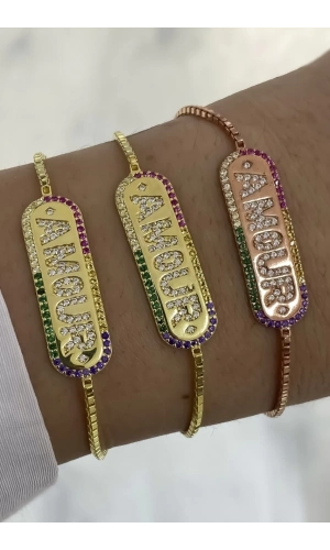 Amour Yazılı Bileklik