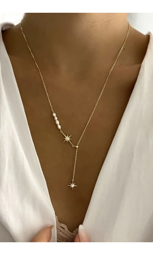 Asansörlü İnci Kolye