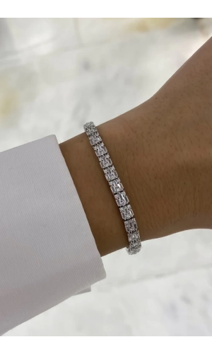 Baget Taşlı İthal Suyolu Bileklik