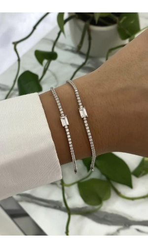 Baget Taşlı Suyolu Bileklik