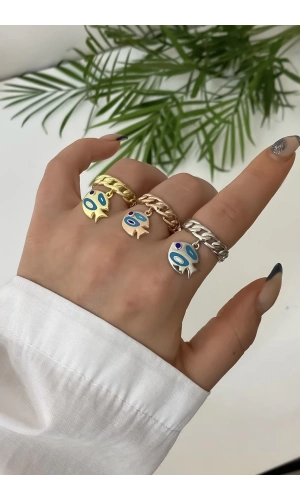 Balık Detaylı Gurmet Yüzük