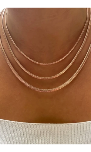 Balık Sırtı yassı Kolye