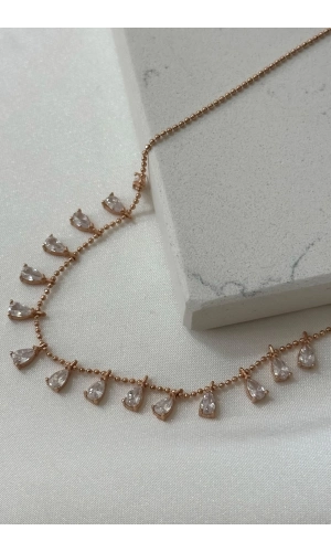 Damla Taş Detaylı Kolye