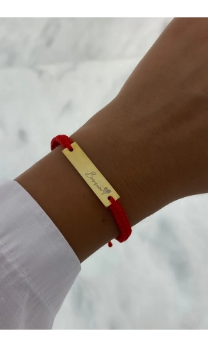 Dikdörtgen İsim Bileklik