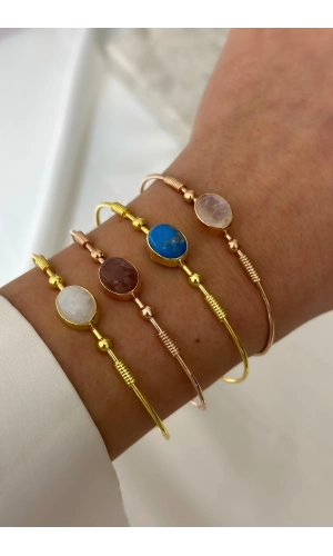 Doğal Taş Kelepçe Bilezik