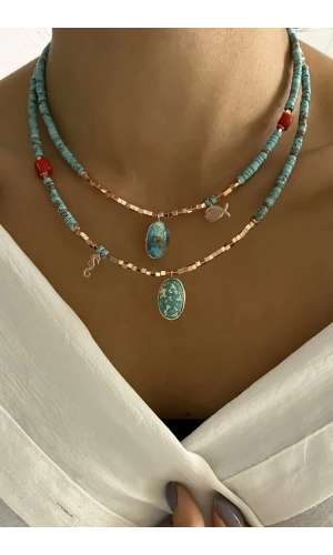 Firuze Tasarım Kolye