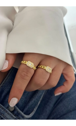 Gurbet Zincirli Baget Yüzük