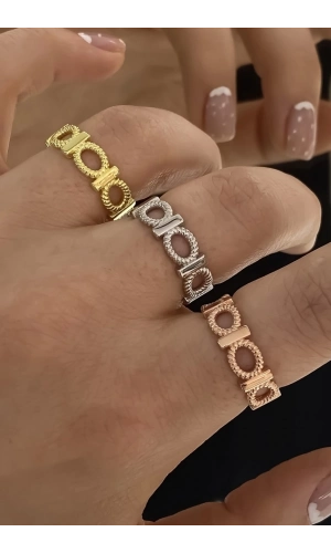 Halka Detaylı Yüzük