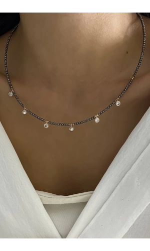 Hematit Taşlı Kolye