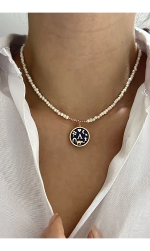 İncili Harfli Şans Kolyesi