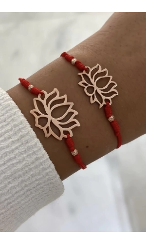 İpli Lotus Çiçeği Bileklik