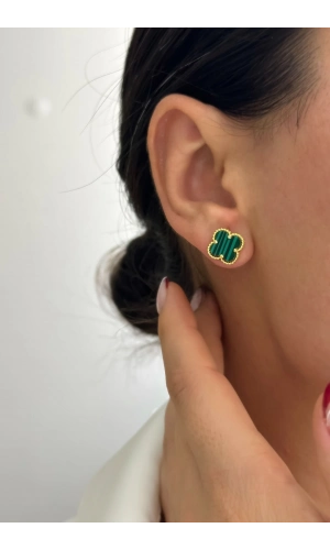 İtalyan Malahit Küpe