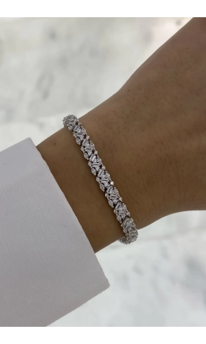 İthal Baget Markiz Taşlı Suyolu Bileklik