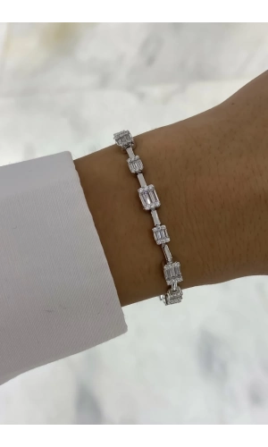 İthal Baget Taşlı Suyolu Bileklik
