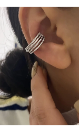 İthal Dört Sıra Taşlı Earcuff