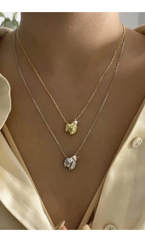 İthal Uğur Böceği Kolye