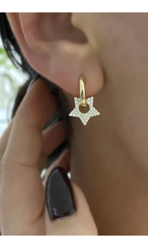 İthal Yıldız Küpe