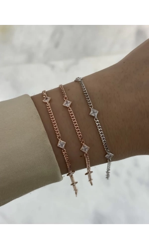 Karo Taşlı Bileklik