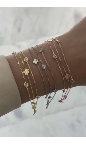 Kendinden 3lü Yonca Bileklik