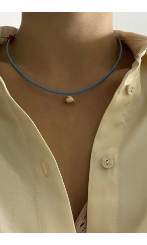 Kum Turkuaz Figür Kolye