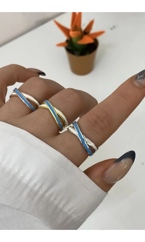 Mine İşçilikli Atkı Yüzük