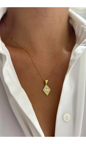 Mineli Küçük Boy Tılsım Kolye