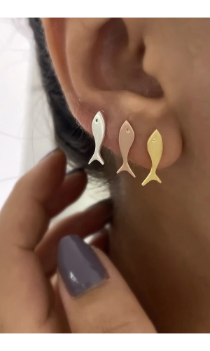 Minimal Balık Küpeler