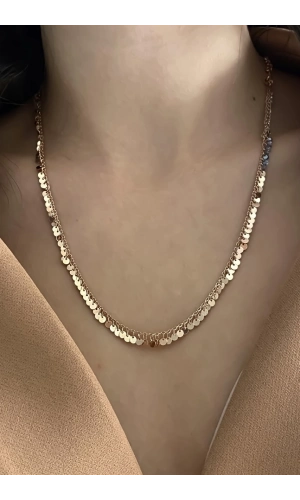 Pullu kolye Mistik Topaz detaylı