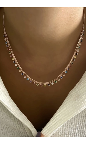 Nohut kolye Mix taşlı