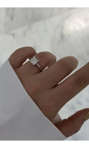 Mozanit Taşlı AşerTektaş Yüzük