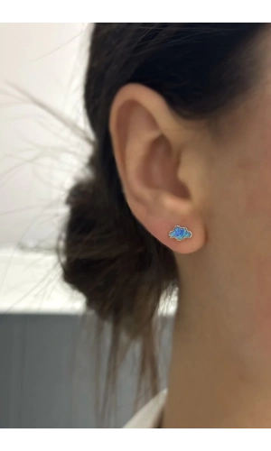 Opal Bulut Küpe