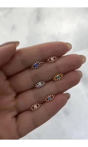 Opal Taşlı Göz Piercing