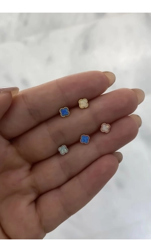 Opal Taşlı Piercing Küpe