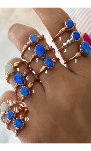 Opal Taşlı Yüzükler